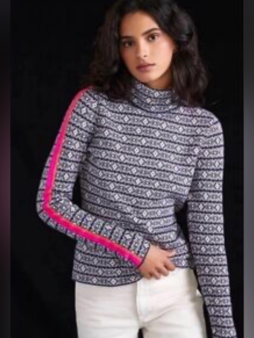 Anthropologie Maeve Ski Slope Turtleneck Sweater M